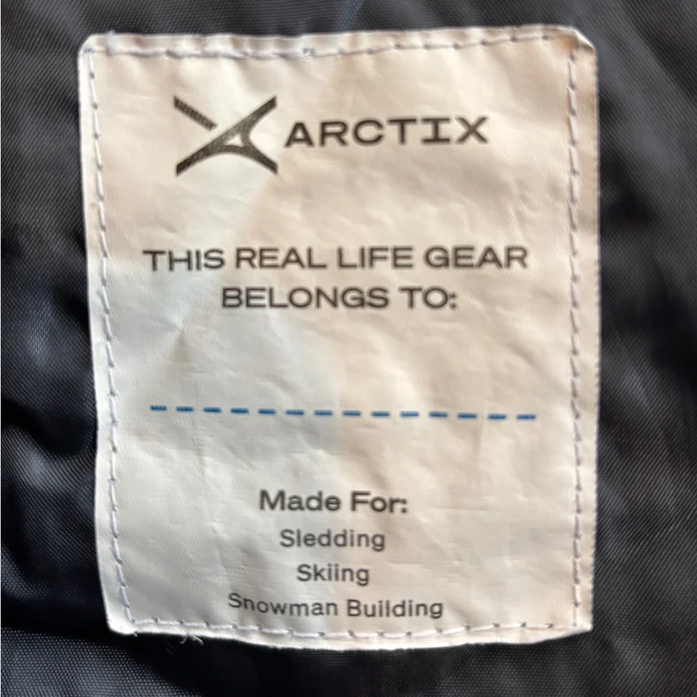 Arctix Navy Kids Insulated Snow Bibs Overalls Medium 10-12